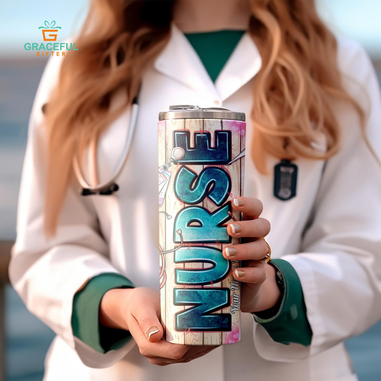 Zebra Print Nurse Tumbler