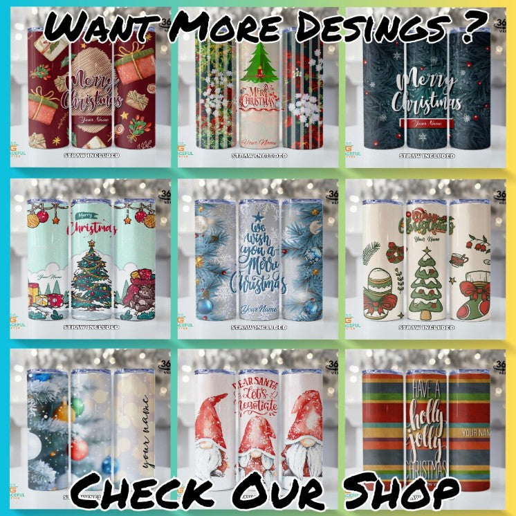 Snowy Christmas Tree Tumbler
