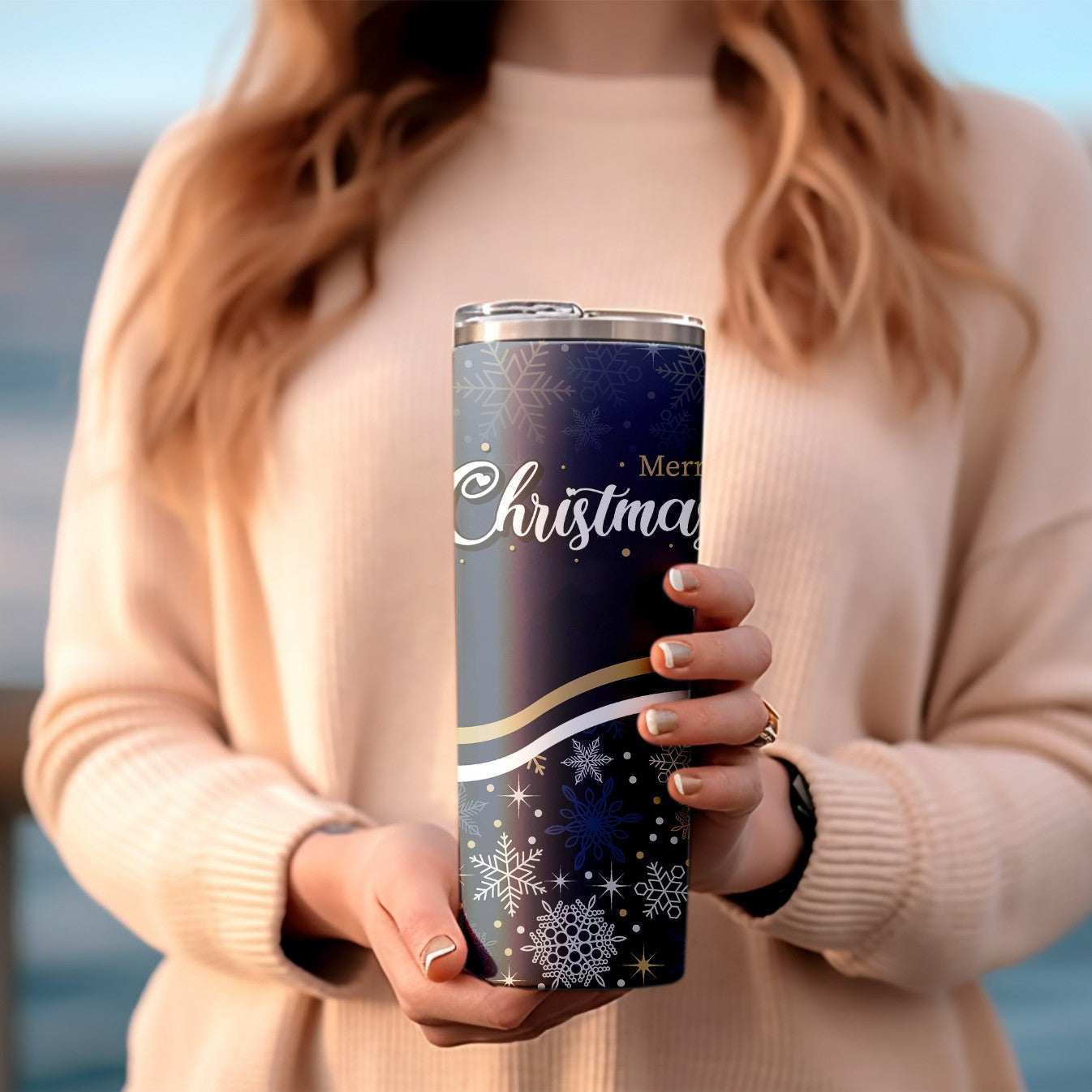 Snowflake Christmas Tumbler