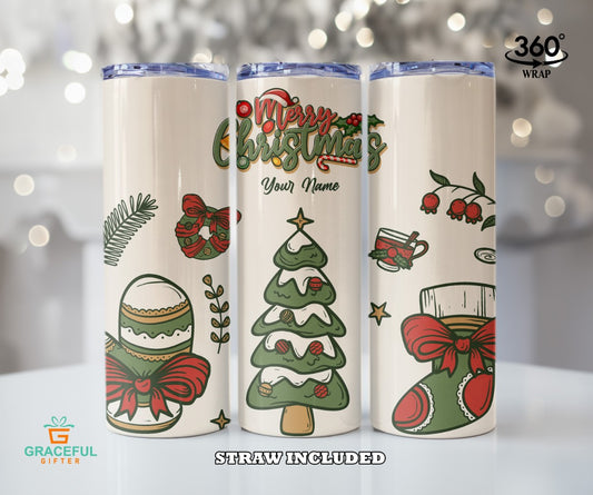 Rustic Christmas Tumbler