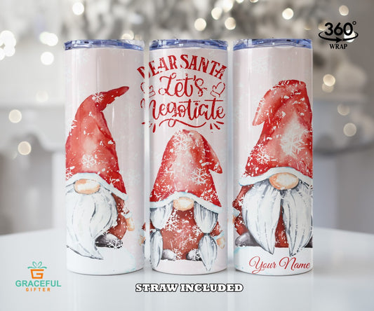 Gnome Christmas Tumbler