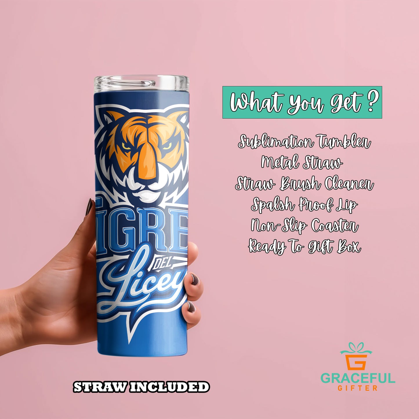 Los Tigres del Licey |  Skinny Tumbler  20oz